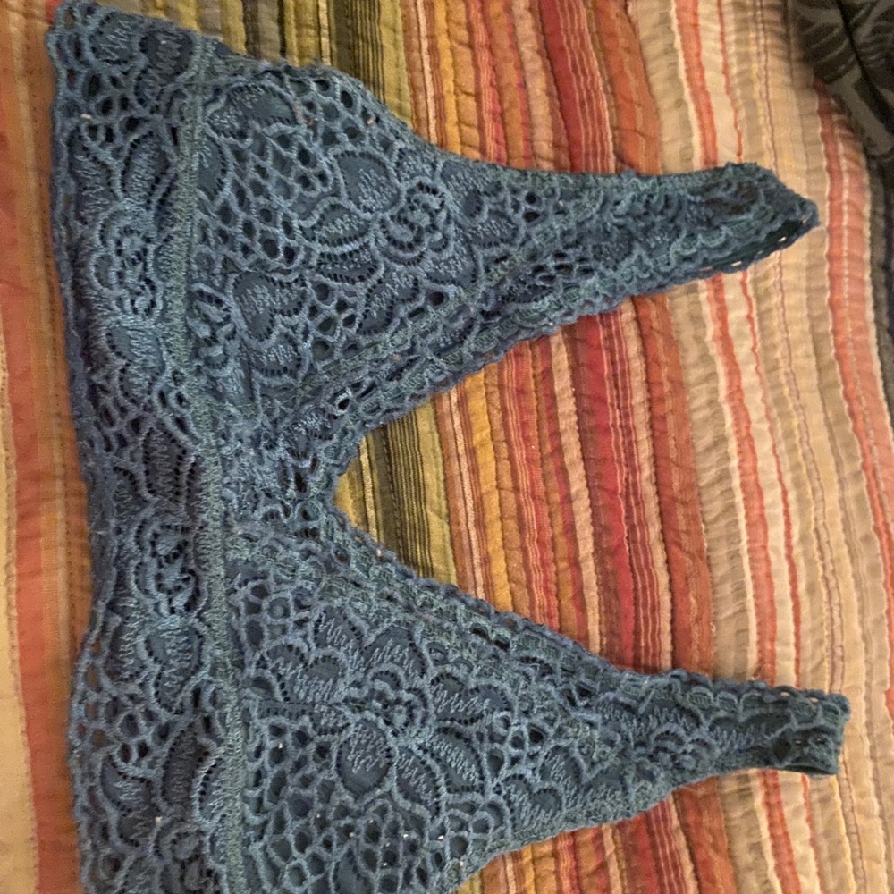 Size small gray lace bralette